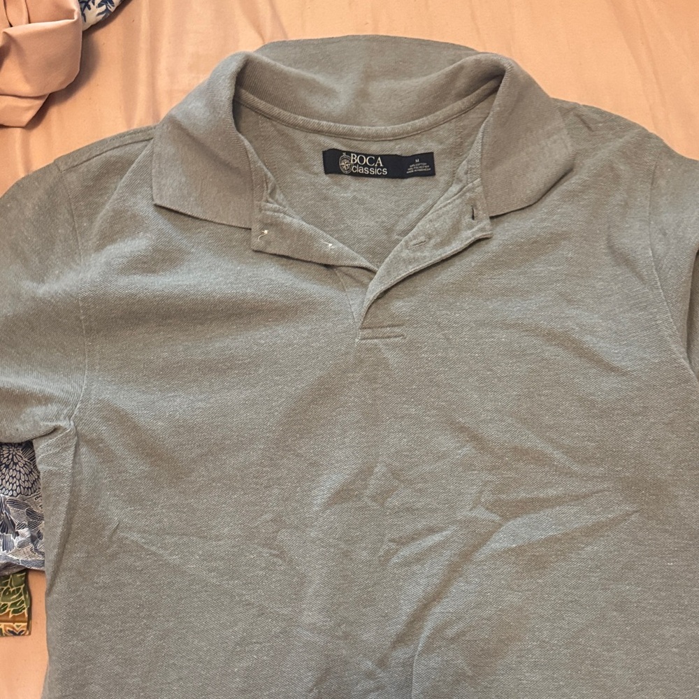 Boca Classics Men's Polo Shirt in Gray